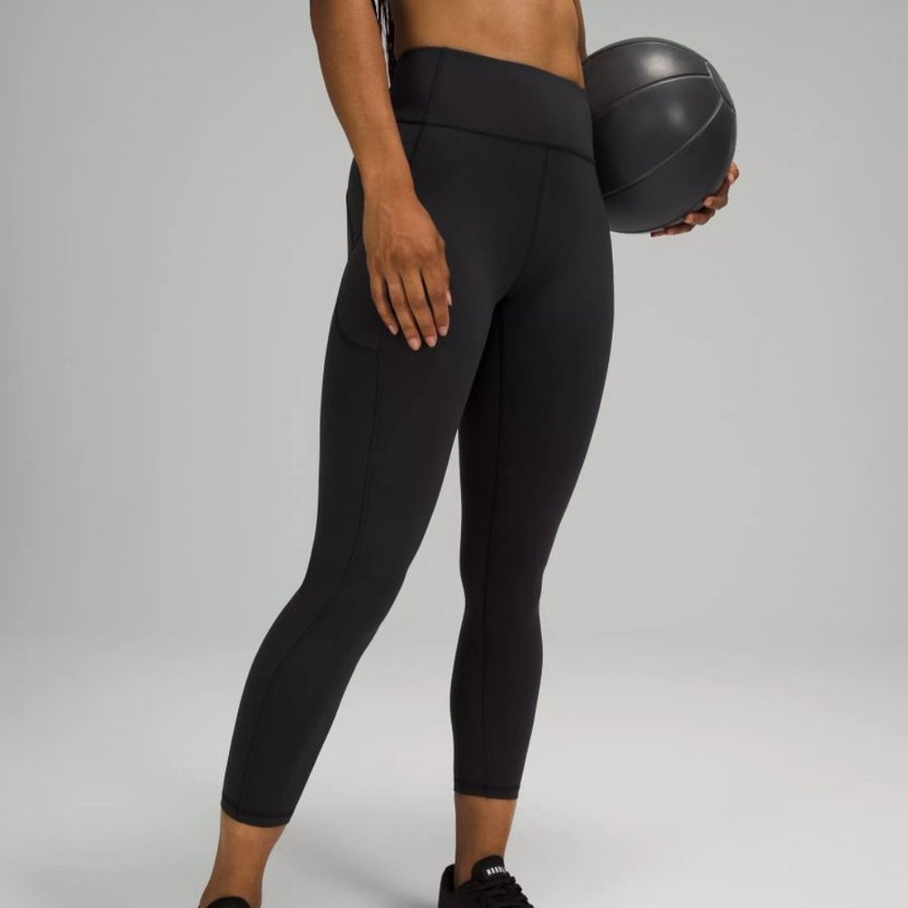 Lululemon Invigorate Pocketed 23" Black Leggings size 4